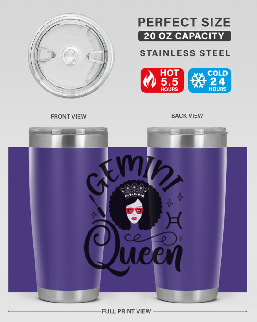 Gemini queen 233#- zodiac- Tumbler