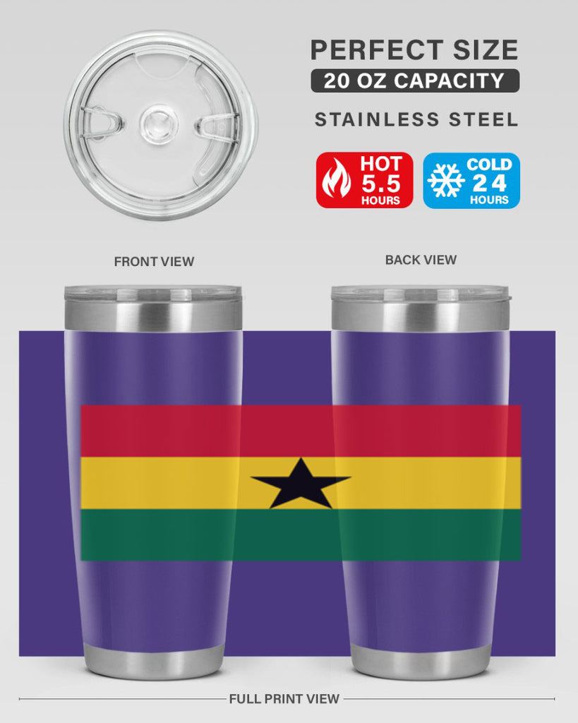 Ghana 132#- world flags- Tumbler