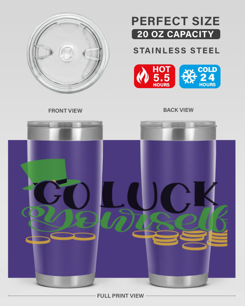 Go Lucky Yourself Style 98#- St Patricks Day- Tumbler