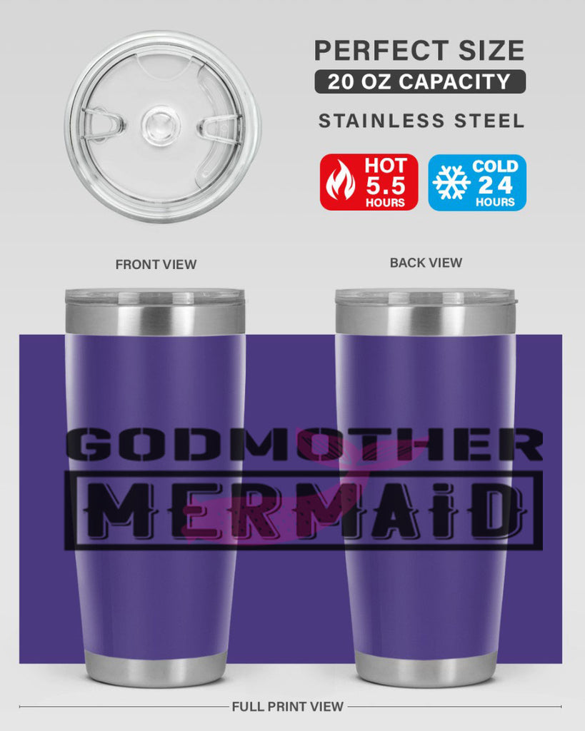 Godmother mermaid 196#- mermaid- Tumbler