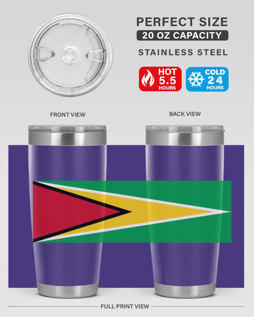 Guyana 126#- world flags- Tumbler