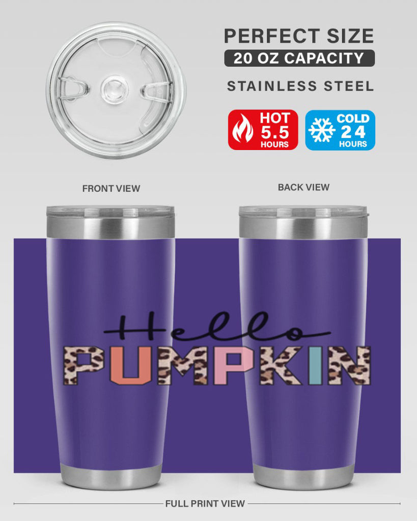 Hello pumpkin 289#- fall- Tumbler