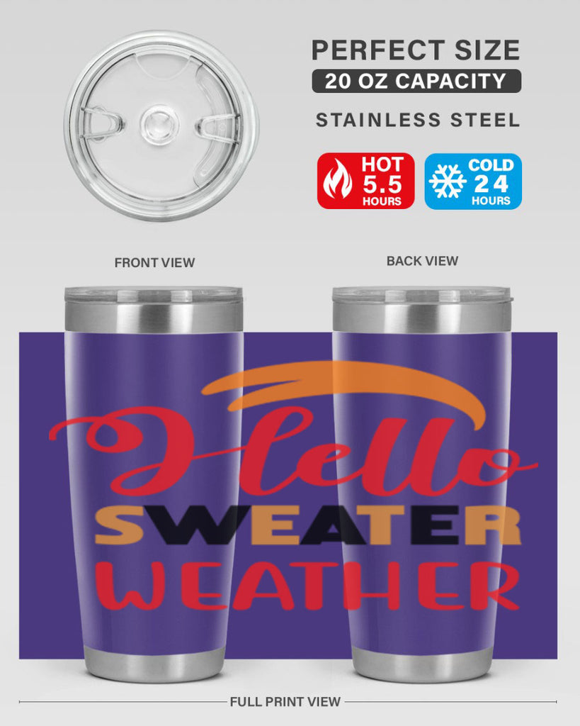 HelloSweaterWeather 301#- fall- Tumbler