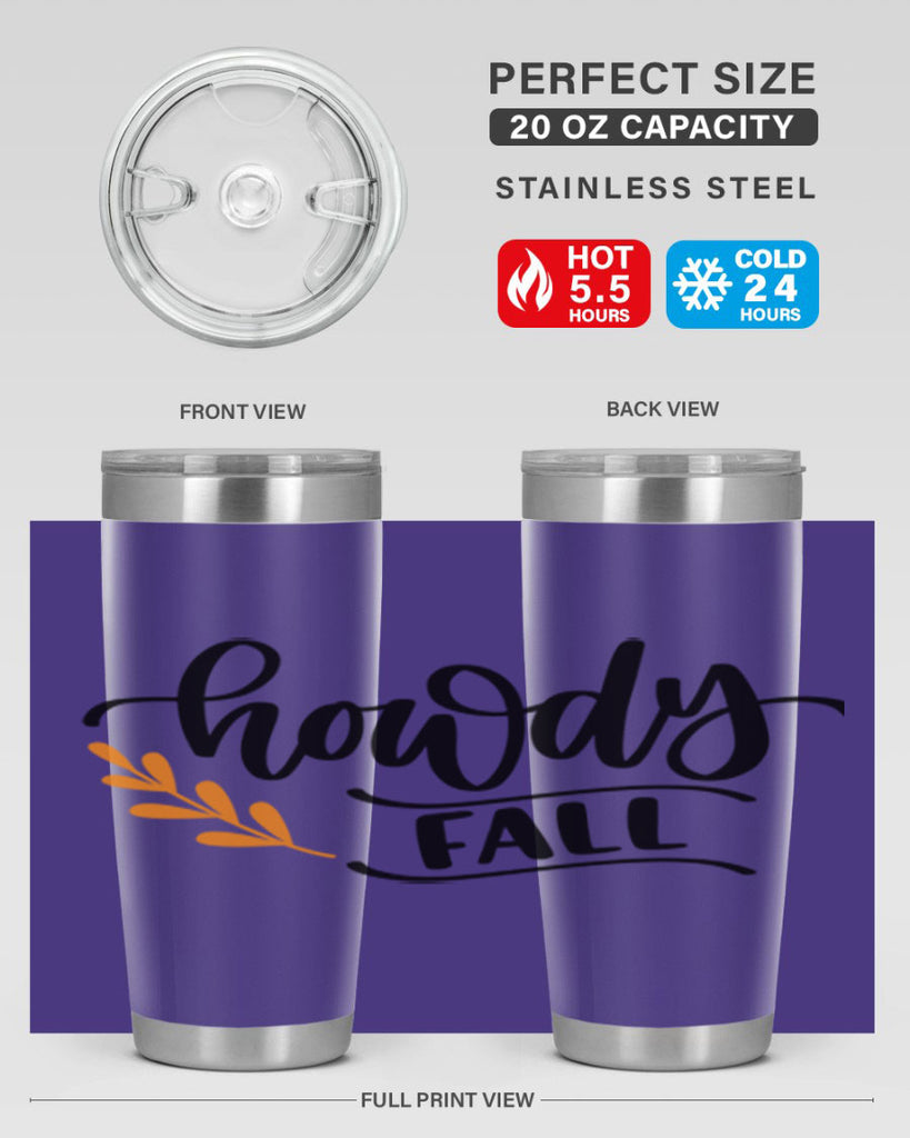 Howdy Fall 496#- fall- Tumbler