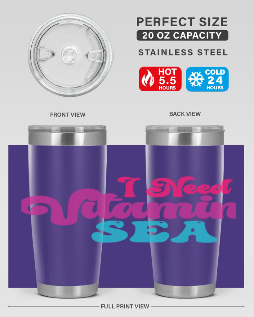 I Need Vitamin Sea 217#- mermaid- Tumbler