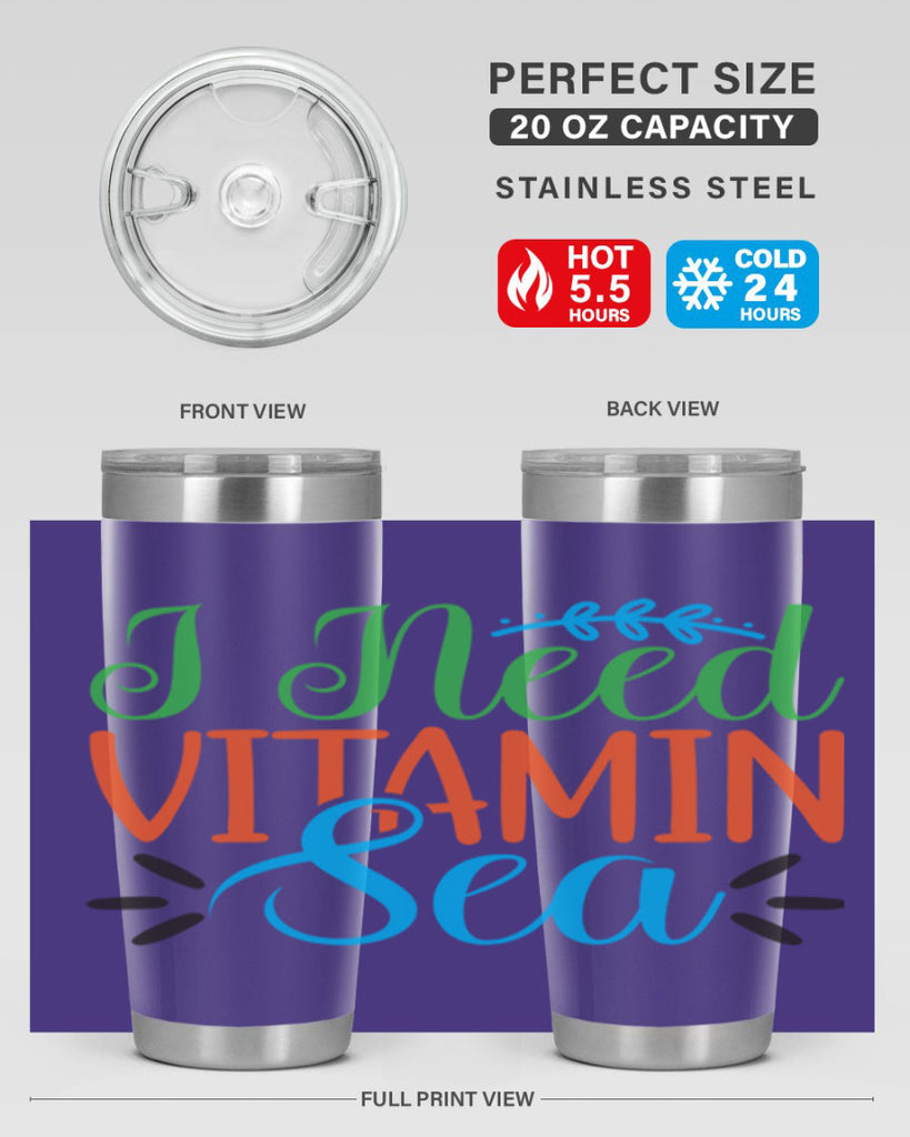 I Need Vitamin Sea 233#- mermaid- Tumbler