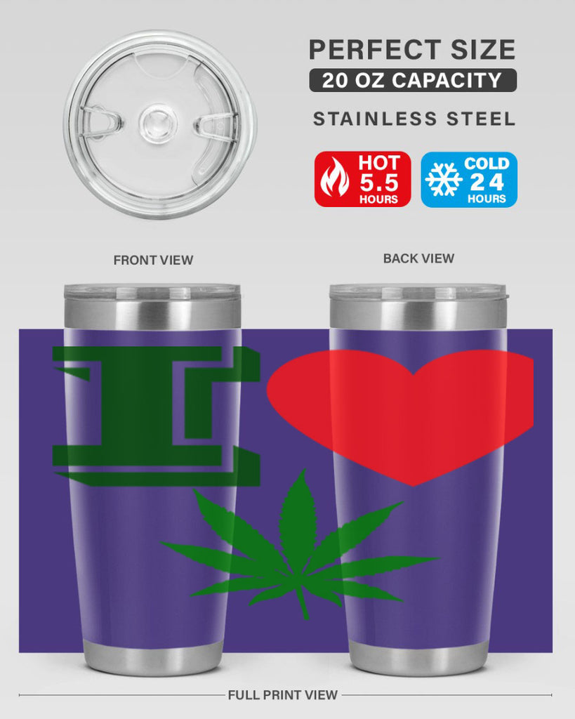 I love Cannabis 127#- marijuana- Tumbler