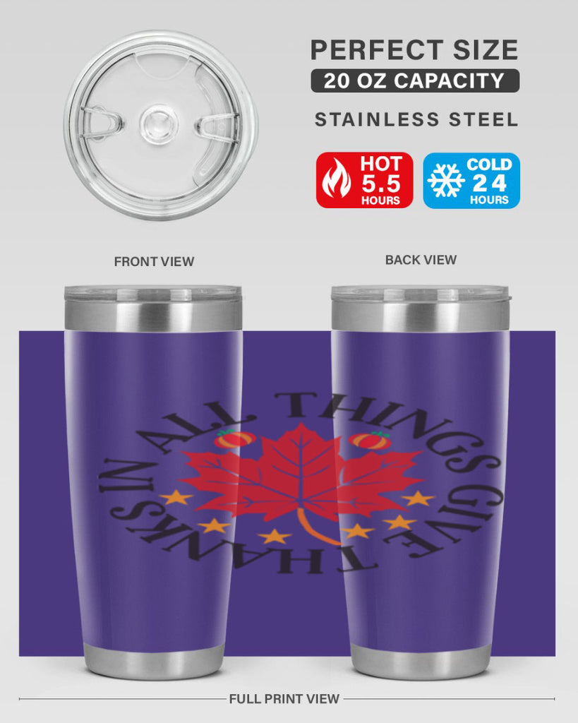 Inallthingsgivethanks 353#- fall- Tumbler