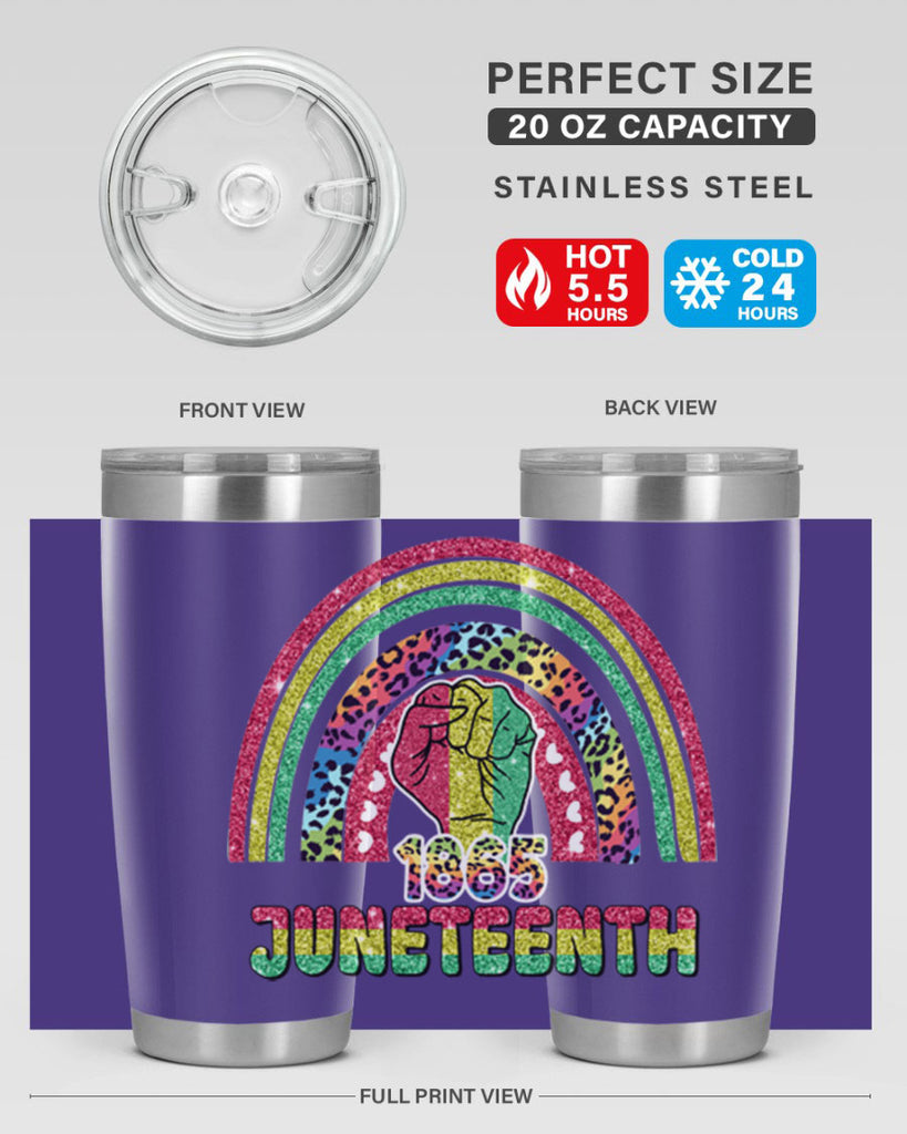 Juneteenth 1865 Rainbow 19#- Juneteenth- tumbler