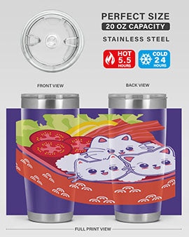 Kawaii Cat Boxed Lunch Anime Anime 266#- anime- Tumbler