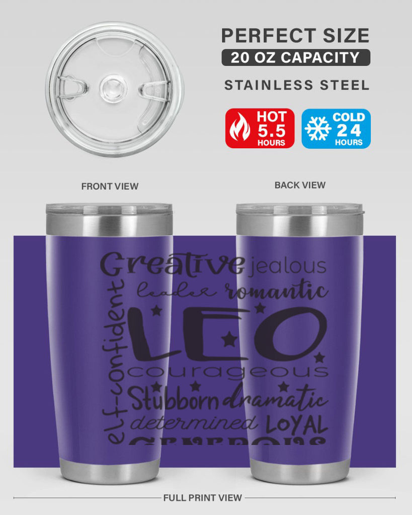 Leo 568#- zodiac- Tumbler