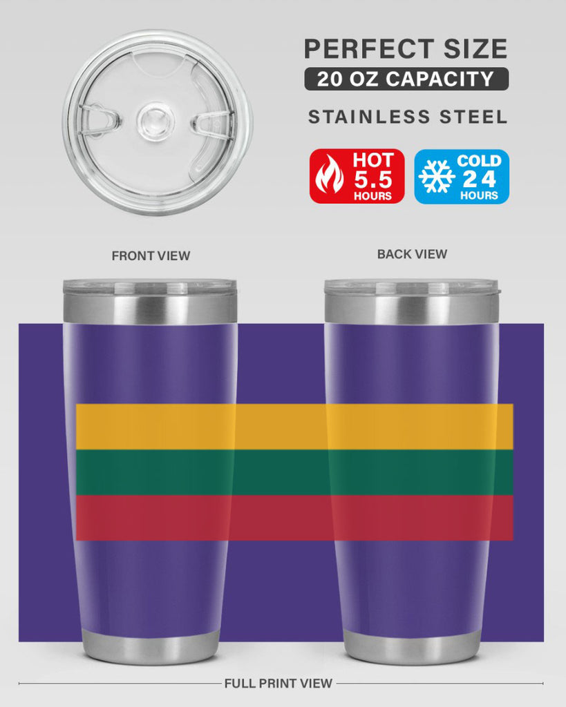 Lithuania 98#- world flags- Tumbler