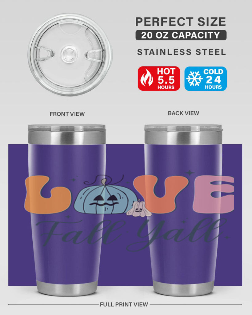 Love Fall Yall 413#- fall- Tumbler