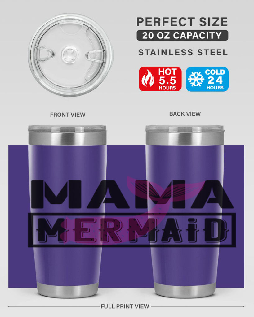 Mama mermaid 317#- mermaid- Tumbler