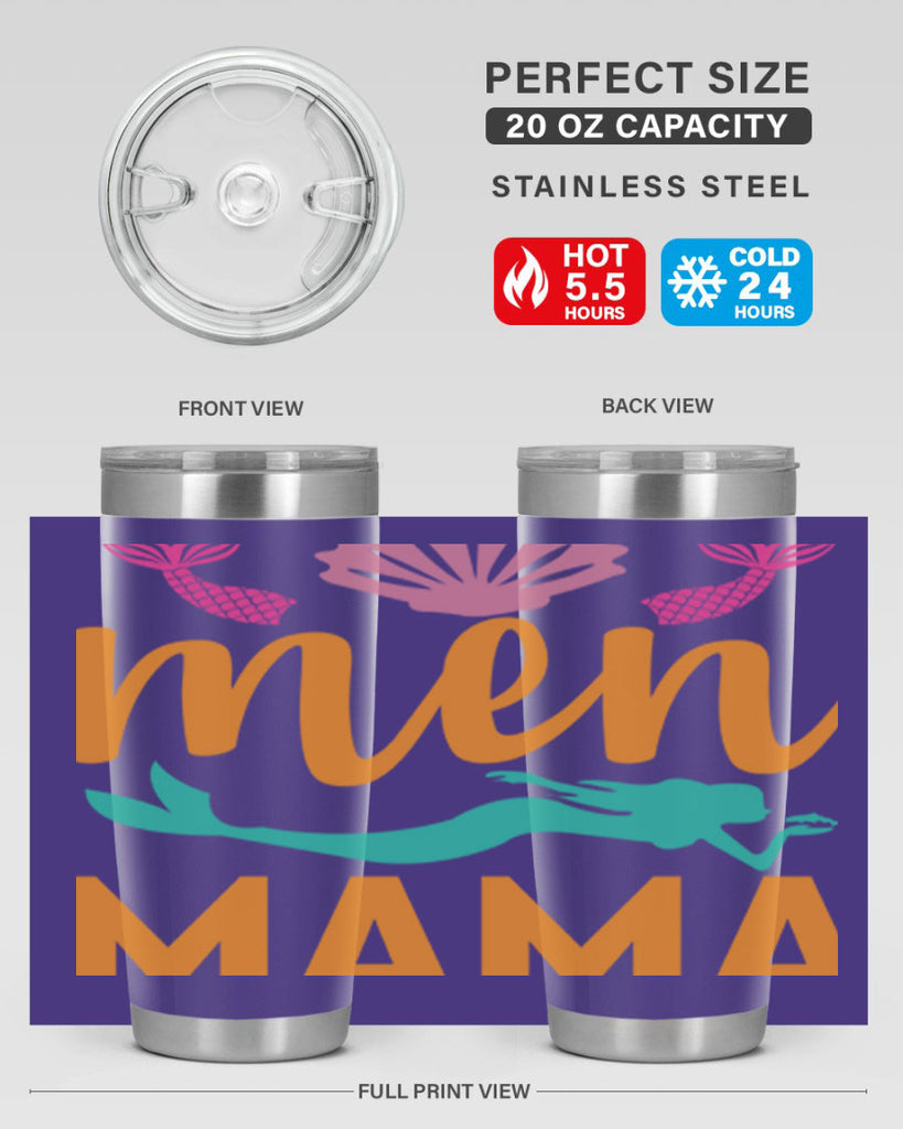 Men Mama Design 318#- mermaid- Tumbler