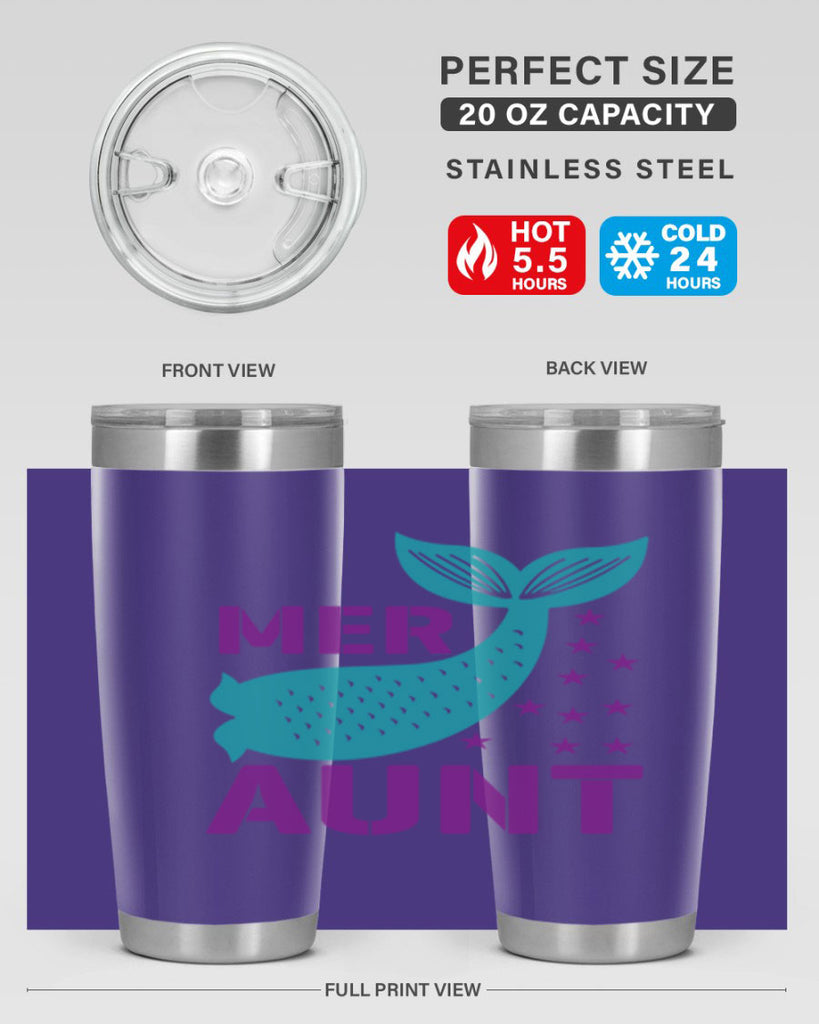 Mer Aunt 319#- mermaid- Tumbler