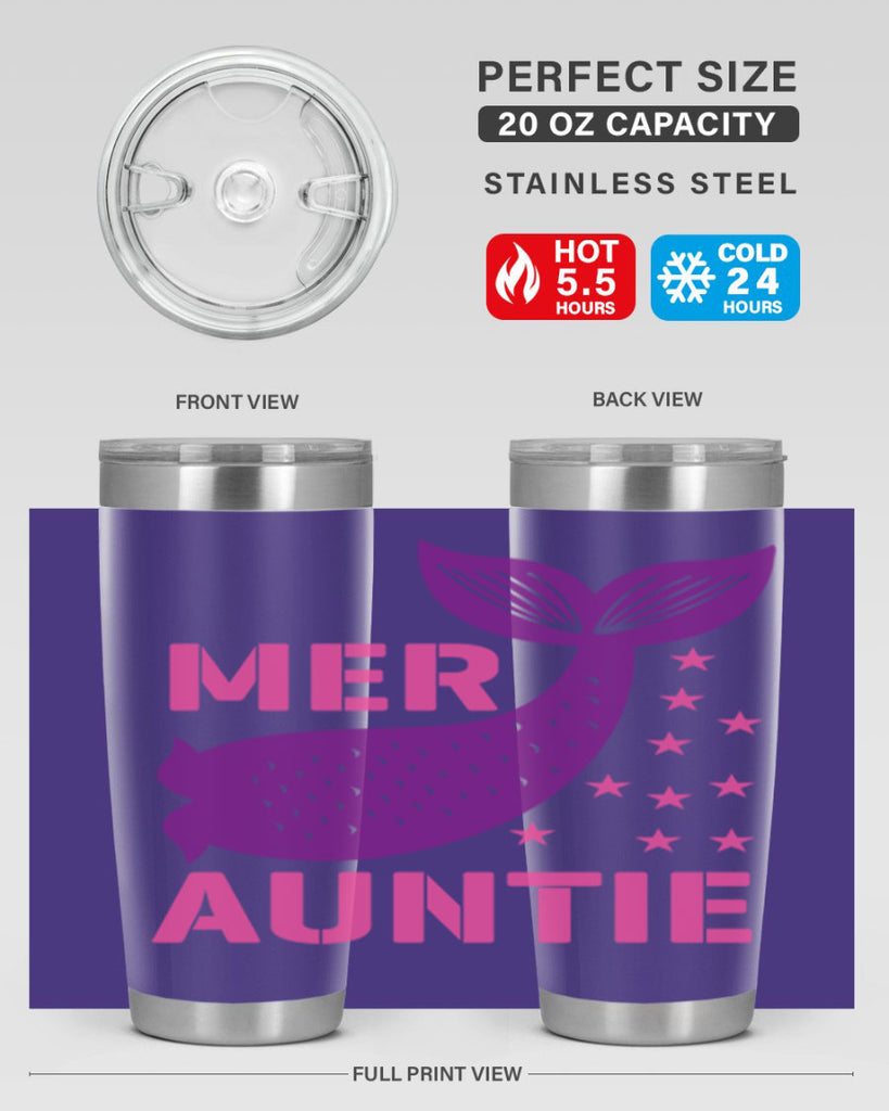 Mer Auntie 320#- mermaid- Tumbler