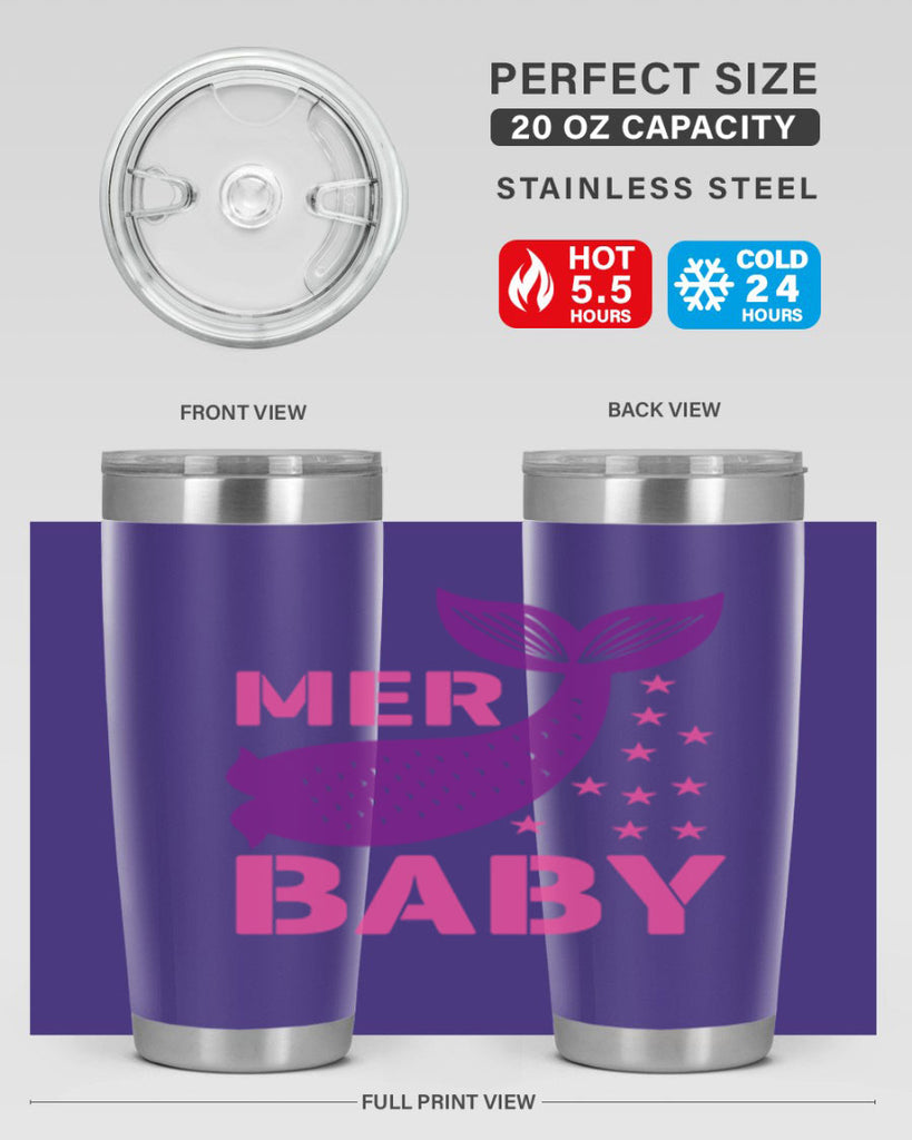 Mer Baby 321#- mermaid- Tumbler