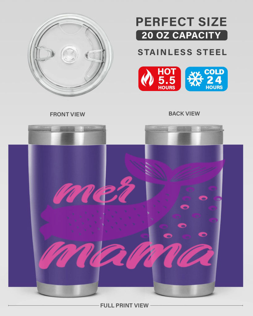 Mer Mama 335#- mermaid- Tumbler