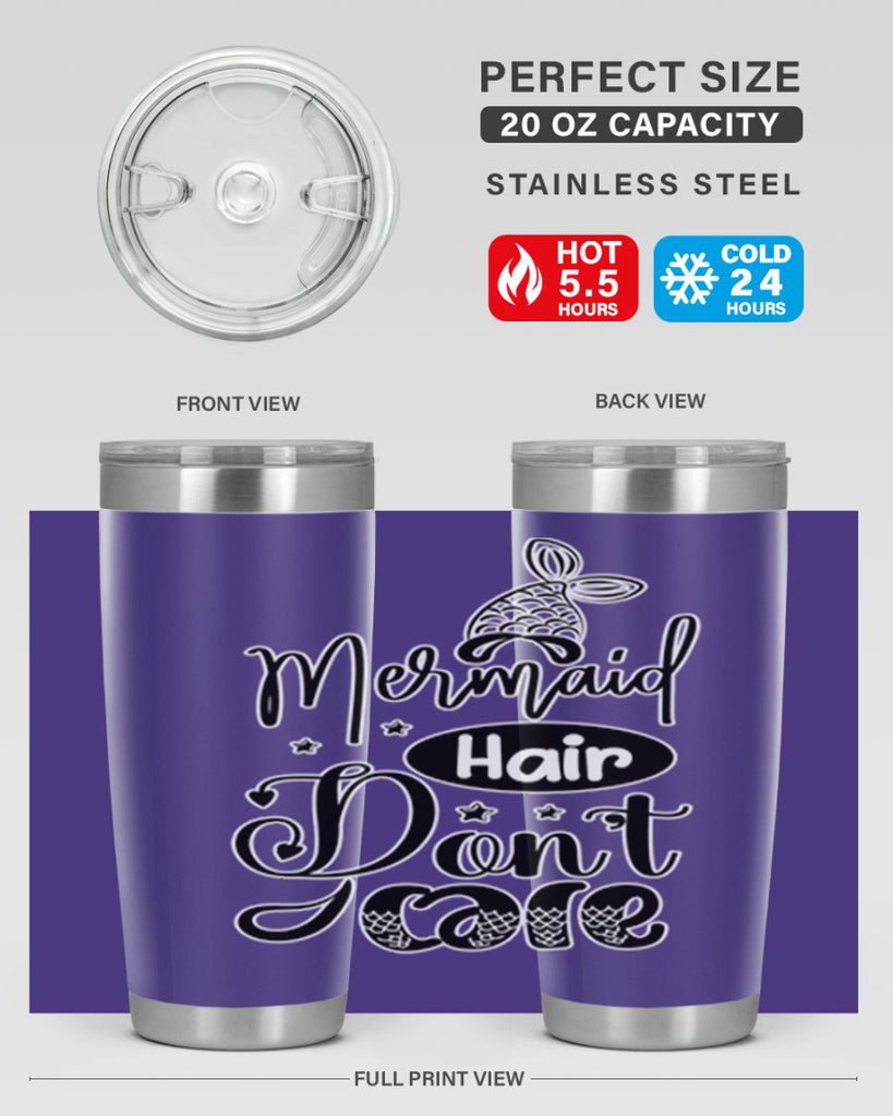 Mermaid Hair Dont Care 407#- mermaid- Tumbler