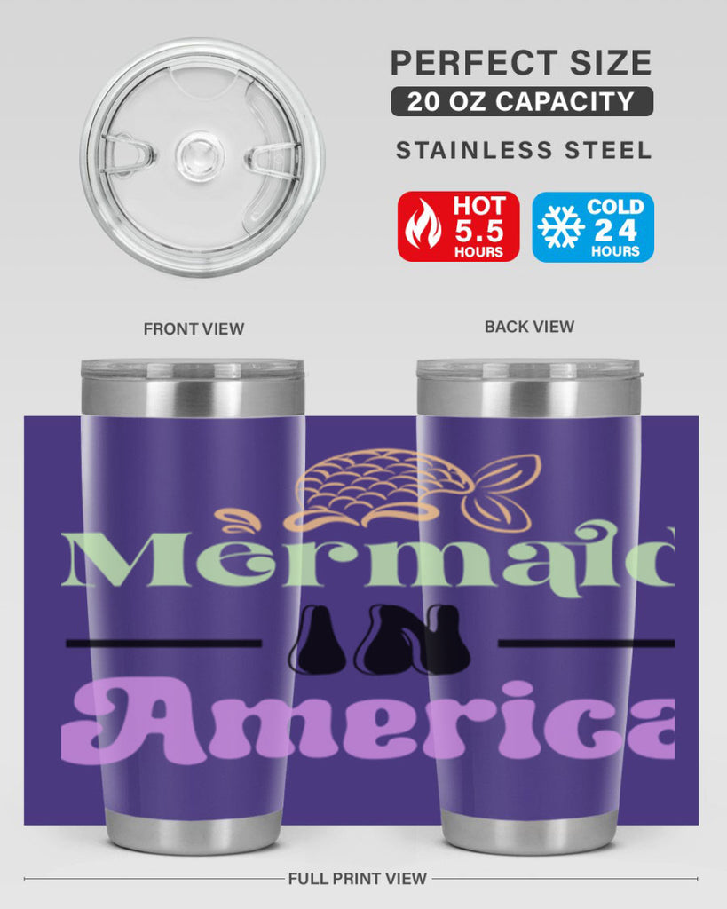 Mermaid In America 420#- mermaid- Tumbler