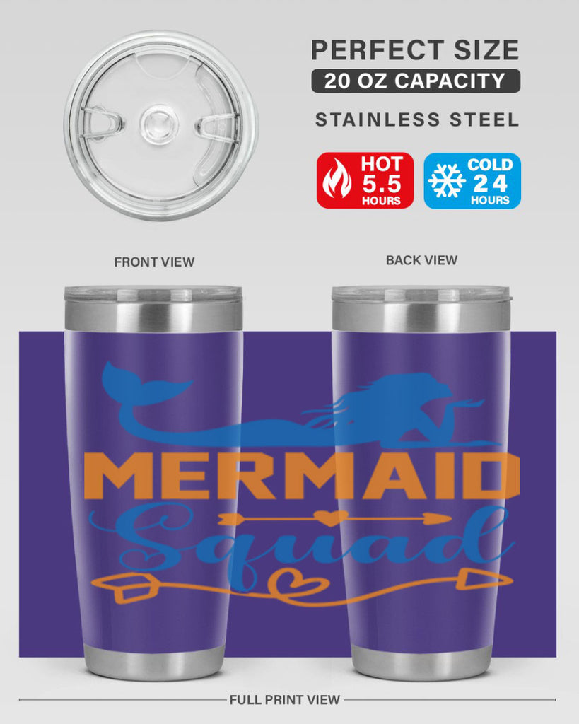 Mermaid Squad 385#- mermaid- Tumbler