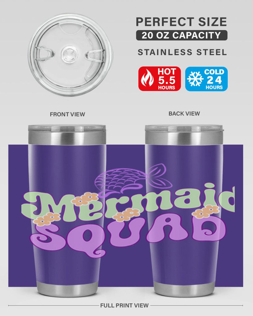 Mermaid Squad 445#- mermaid- Tumbler