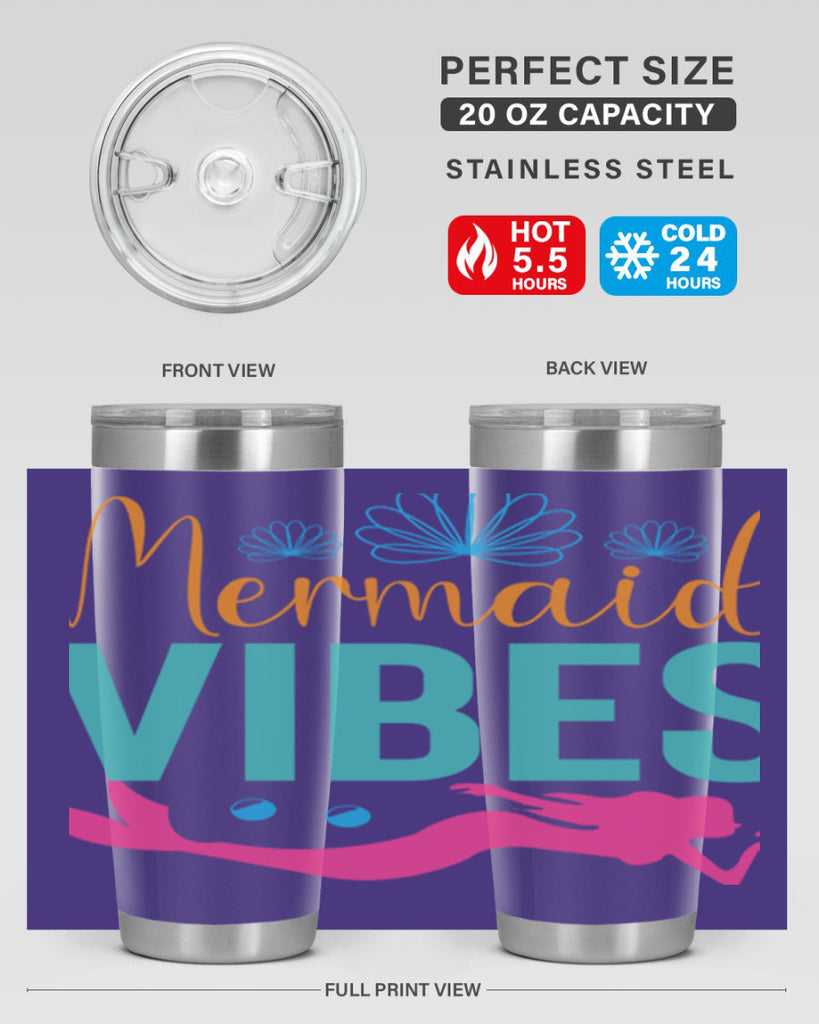 Mermaid Vibes Design 465#- mermaid- Tumbler