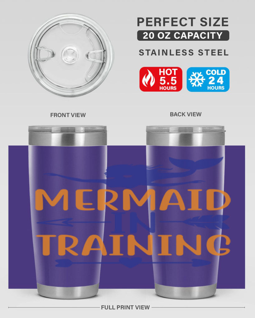 Mermaid in Training 360#- mermaid- Tumbler