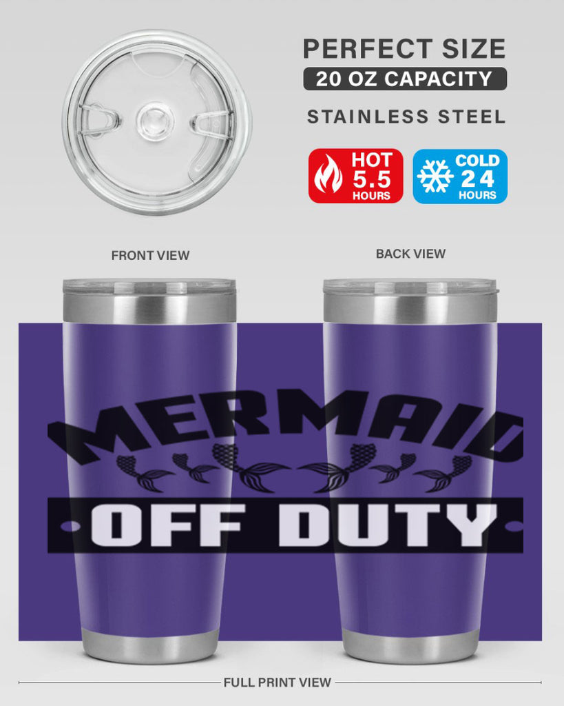 Mermaid off duty 437#- mermaid- Tumbler