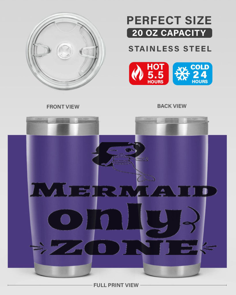 Mermaid only zone 439#- mermaid- Tumbler