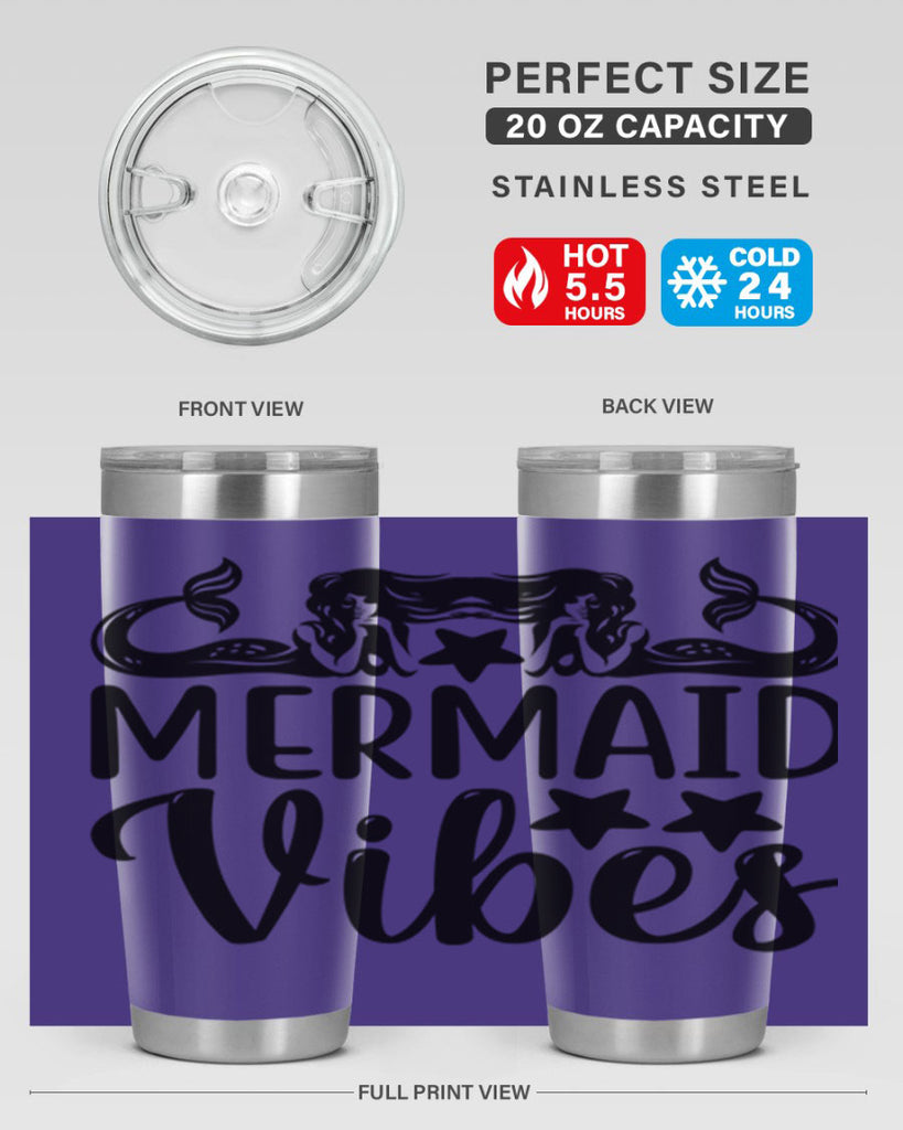 Mermaid vibes 462#- mermaid- Tumbler