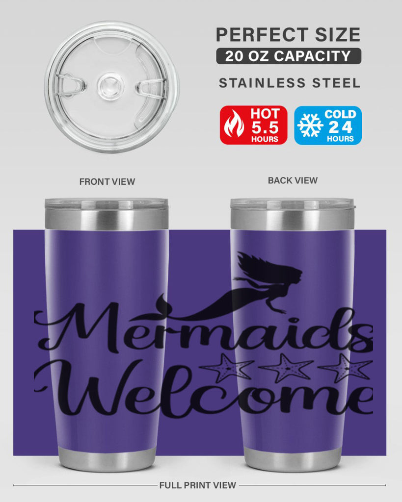 Mermaids welcome 498#- mermaid- Tumbler