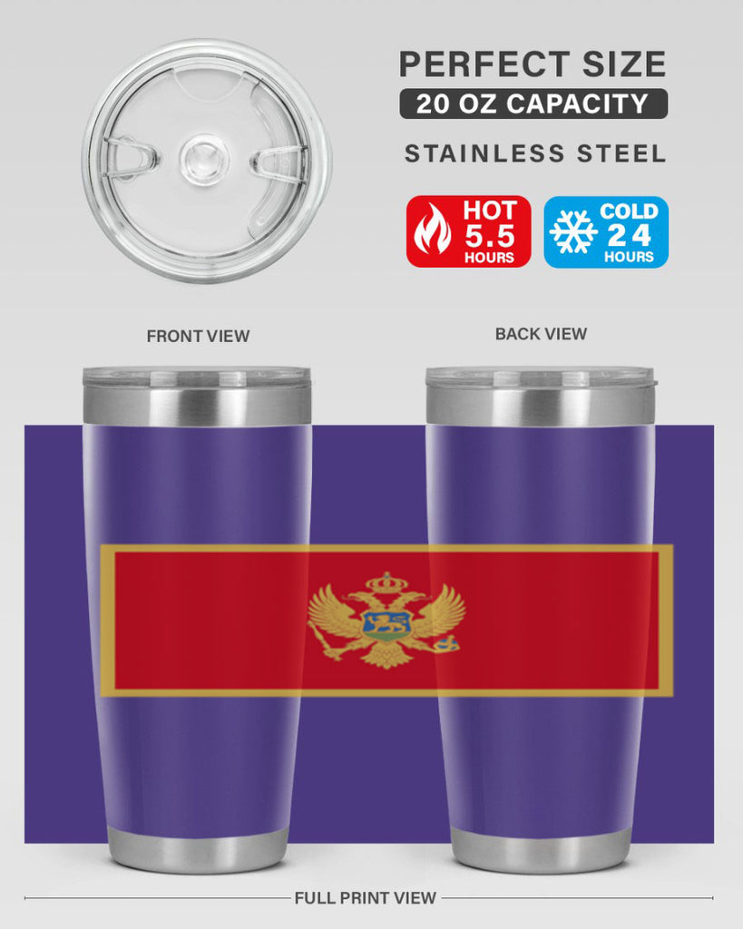 Montenegro 82#- world flags- Tumbler