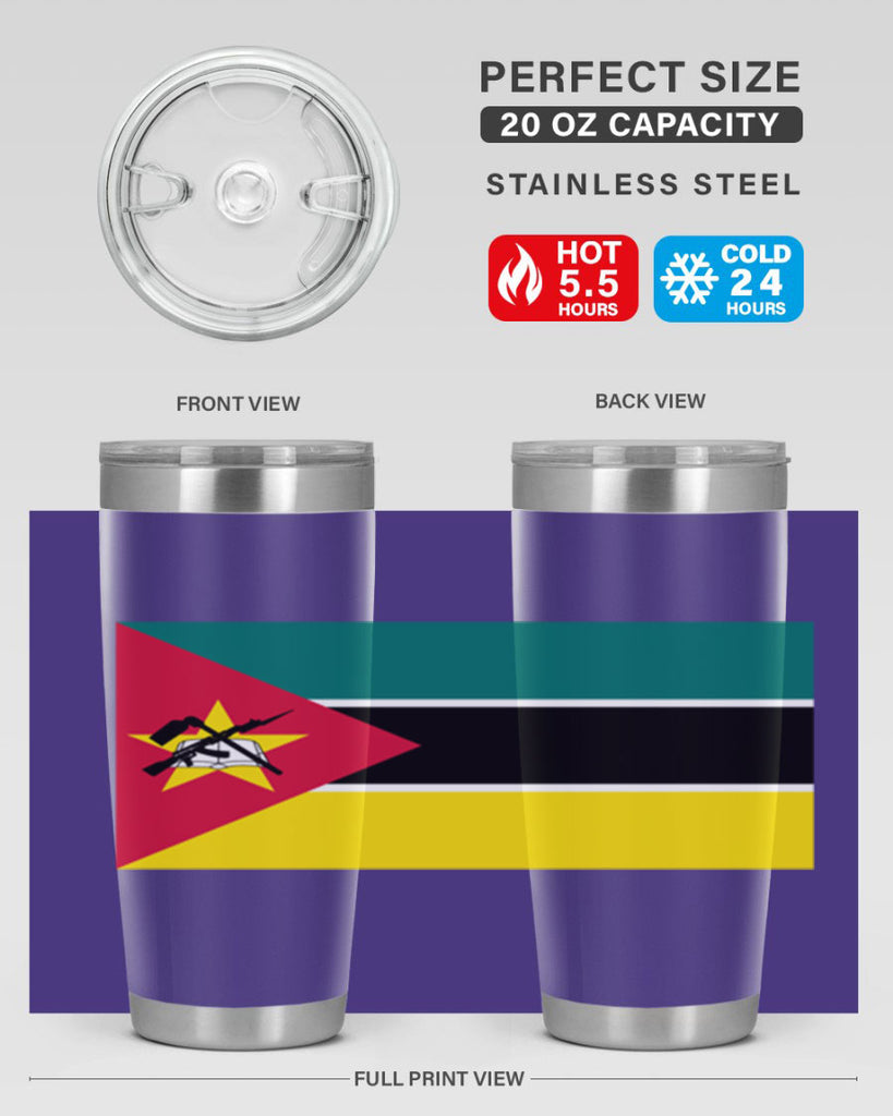 Mozambique 80#- world flags- Tumbler