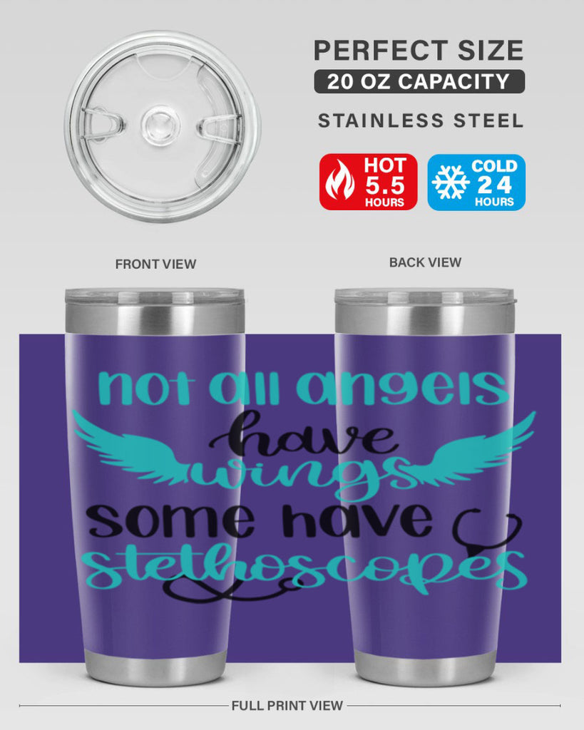Not All Angels Have Style Style 127#- nurse- tumbler