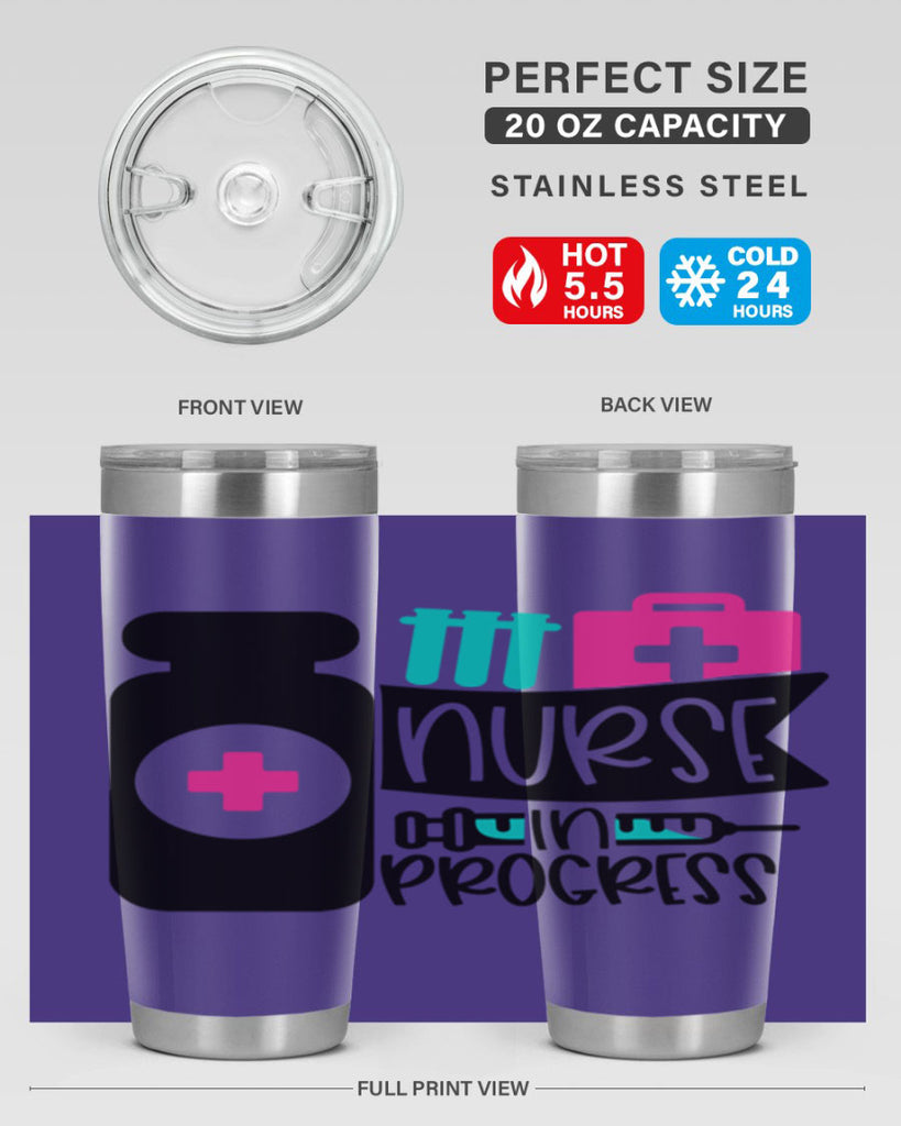 Nurse In Progress Style Style 111#- nurse- tumbler