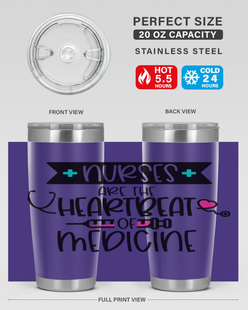 Nurses Are The Heartbeat Of Medicine Style Style 91#- nurse- tumbler