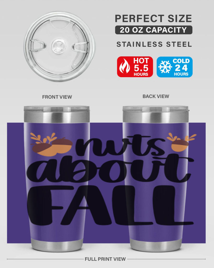 Nuts About Fall 503#- fall- Tumbler