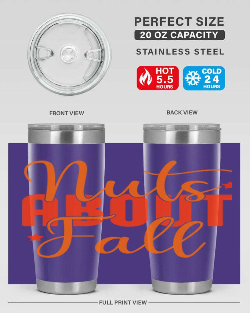 Nuts About Fall Design 444#- fall- Tumbler