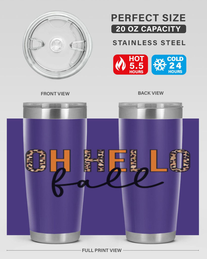 Oh hello fall 451#- fall- Tumbler