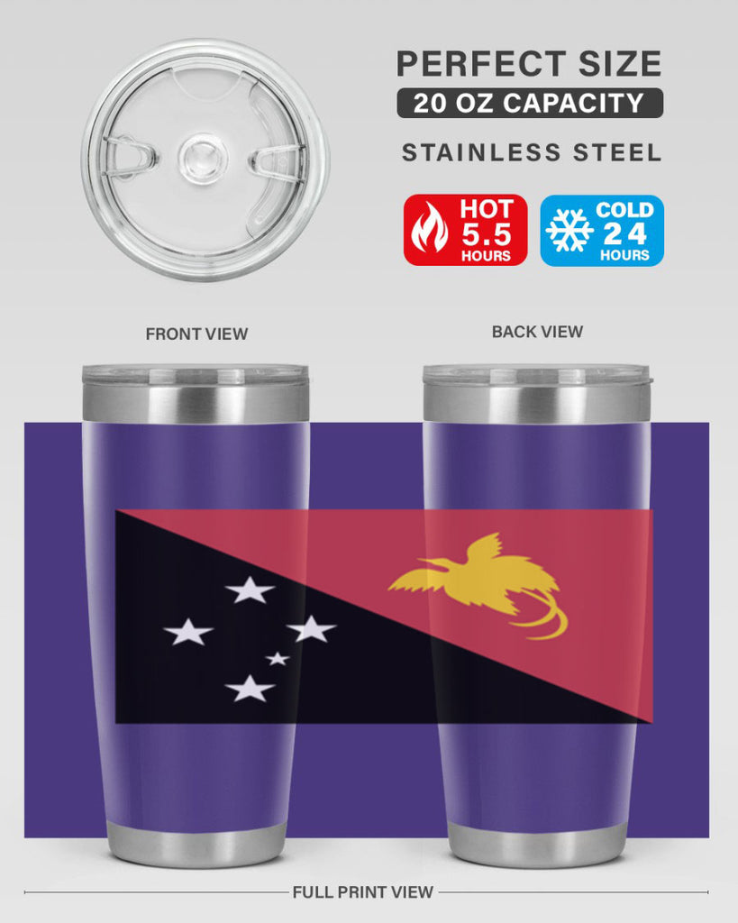 Papua New Guinea 62#- world flags- Tumbler