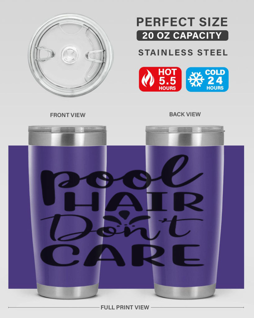 Pool hair dont care 544#- mermaid- Tumbler