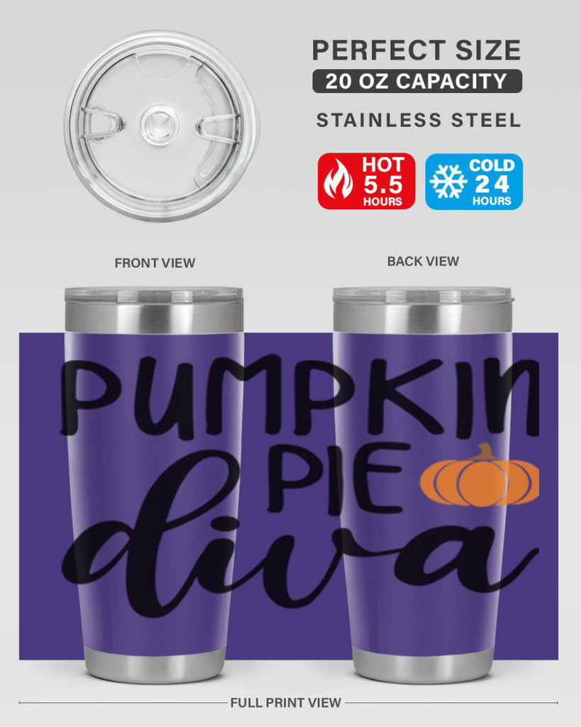Pumpkin Pie Diva 532#- fall- Tumbler