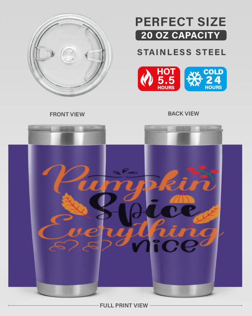 Pumpkin Spice Everything Nice 543#- fall- Tumbler