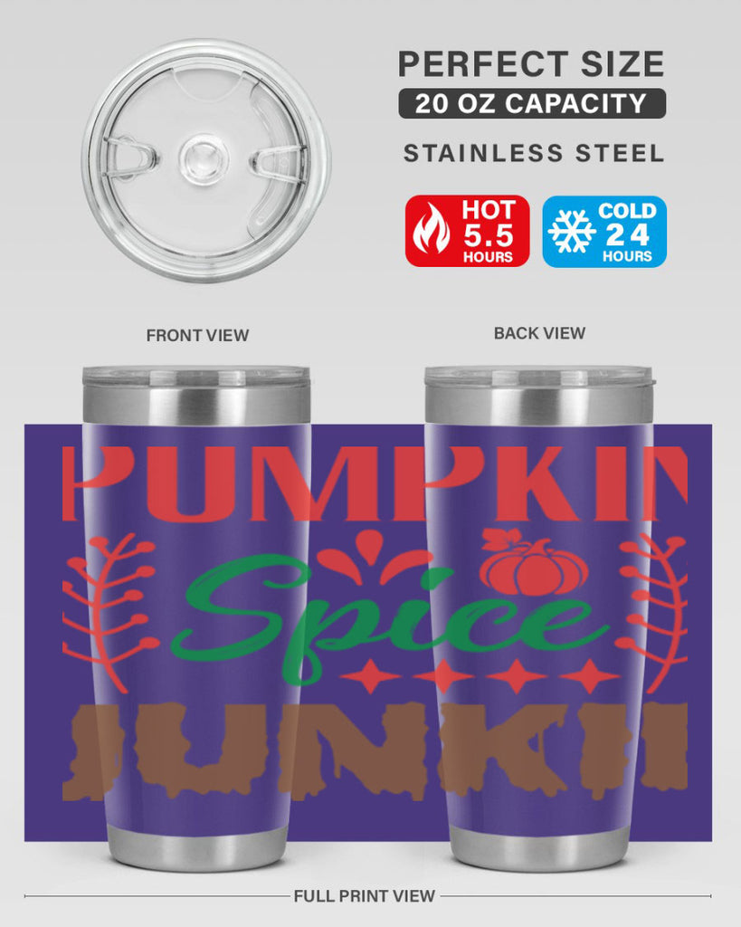 Pumpkin Spice Junkie 547#- fall- Tumbler