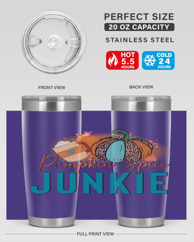 Pumpkin Spice Junkie 550#- fall- Tumbler