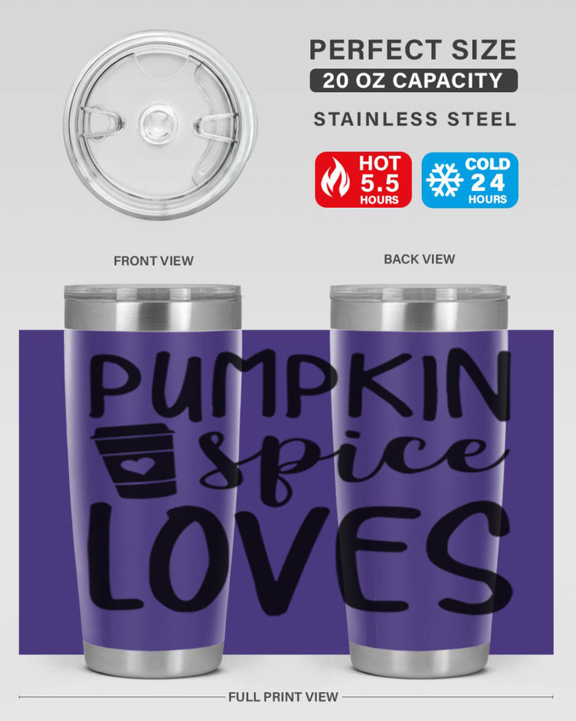 Pumpkin Spice Loves 555#- fall- Tumbler