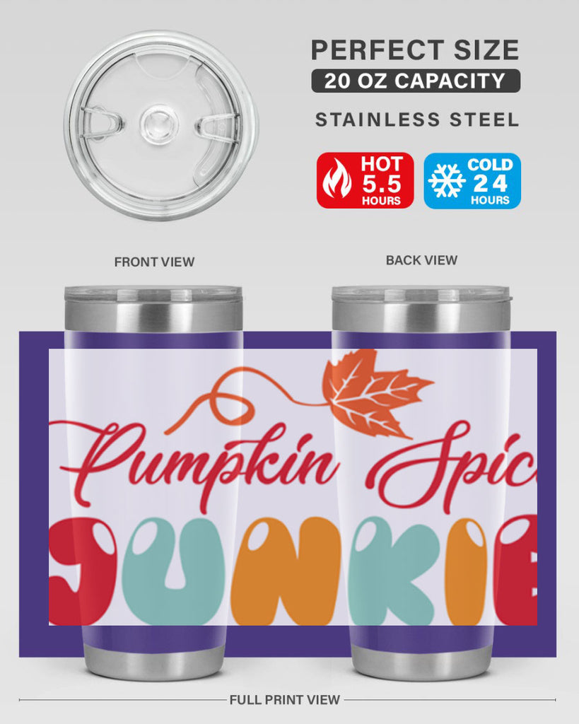 PumpkinSpiceJunkiedesign 569#- fall- Tumbler