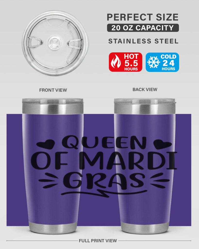 Queen Of Mardi Gras 133#- fashion- Cotton Tank